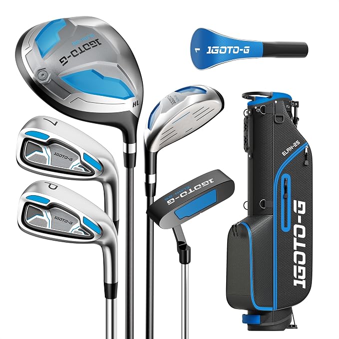 1GoTo-G™ Men's Complete 7-Piece Golf Club Set with Stand Bag