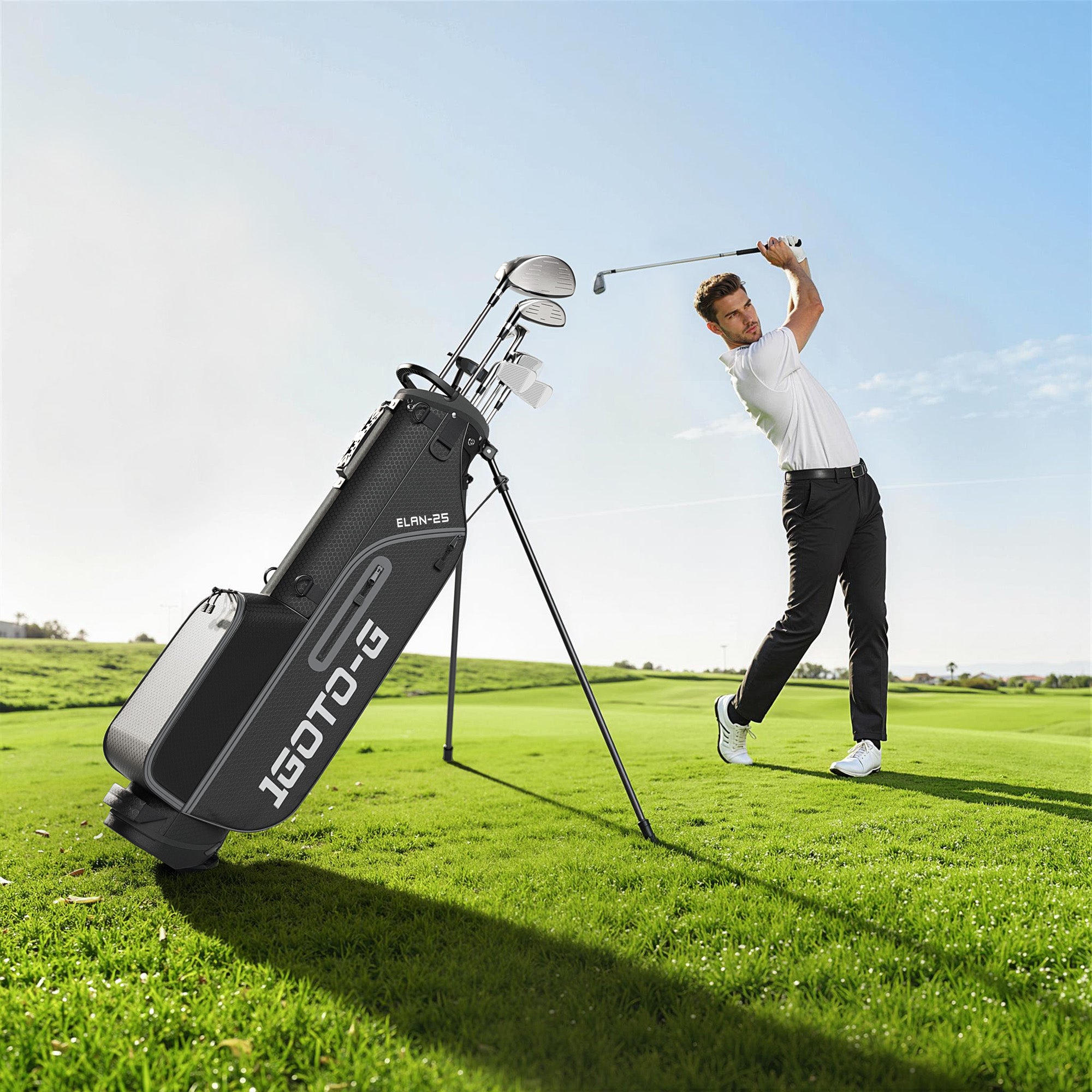 GACHA GOLF Lサイズ 1GoTo-G 9 Pieces Golf Clubs Set for Men - Complete Mens Golf Clubs