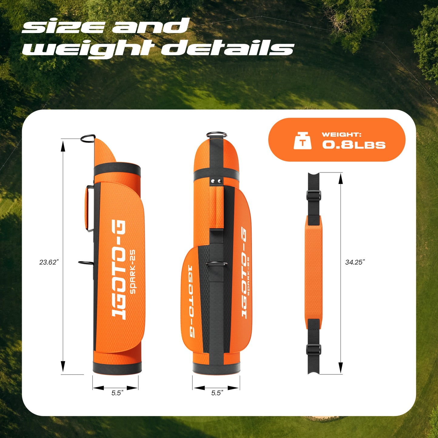 1GoTo-G 5 Pieces Kids Golf Clubs Set - Youth Golf Clubs Junior Set Ages 3-5 Includes Carry Bag, 3# Fairway Wood, 7# Iron, Putter Right Hand for Boys Girls