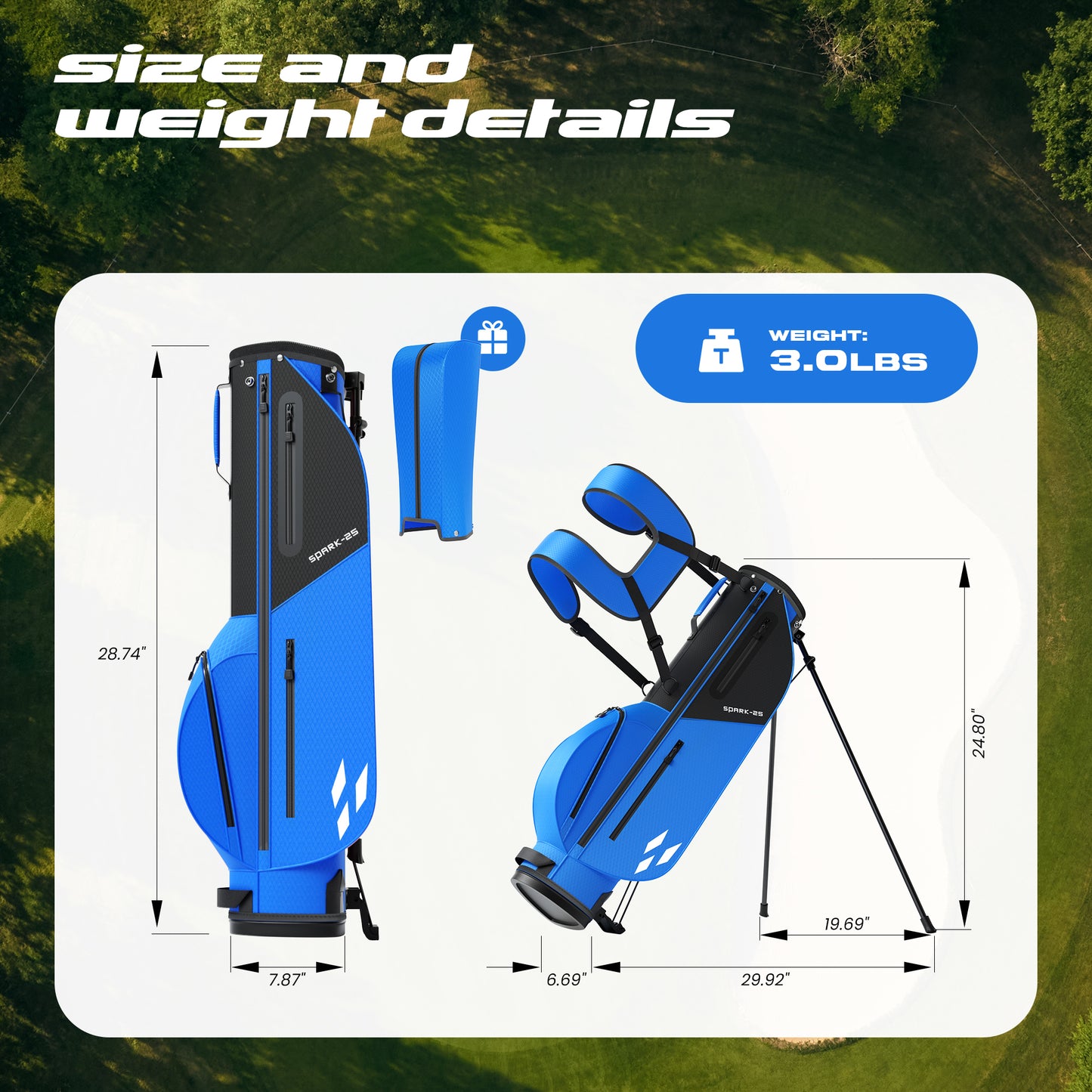 1GoTo-G 7 Pieces Kids Golf Clubs Set - Youth Golf Clubs Junior Set Ages 12-14 Includes Stand Bag, 1# Driver, 5# Hybrid, 7#, PW# Irons and Putter Right Hand for Boys Girls