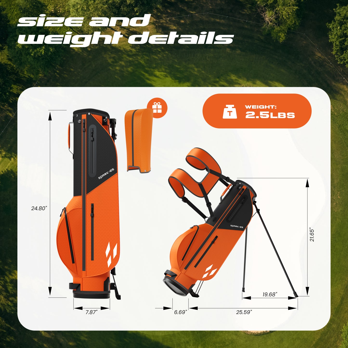 1GoTo-G 6 Pieces Kids Golf Clubs Set - Youth Golf Clubs Junior Set Ages 6-8 Includes Stand Bag, 1# Driver, 7/8#, 9/P# Irons and Putter Right Hand for Boys Girls