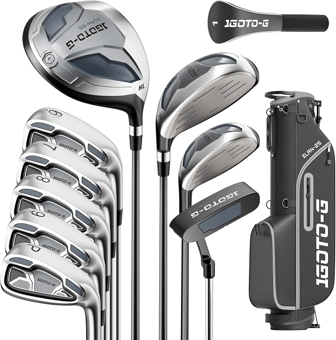 1GoTo-G™ Men's Complete 7-Piece Golf Club Set with Stand Bag