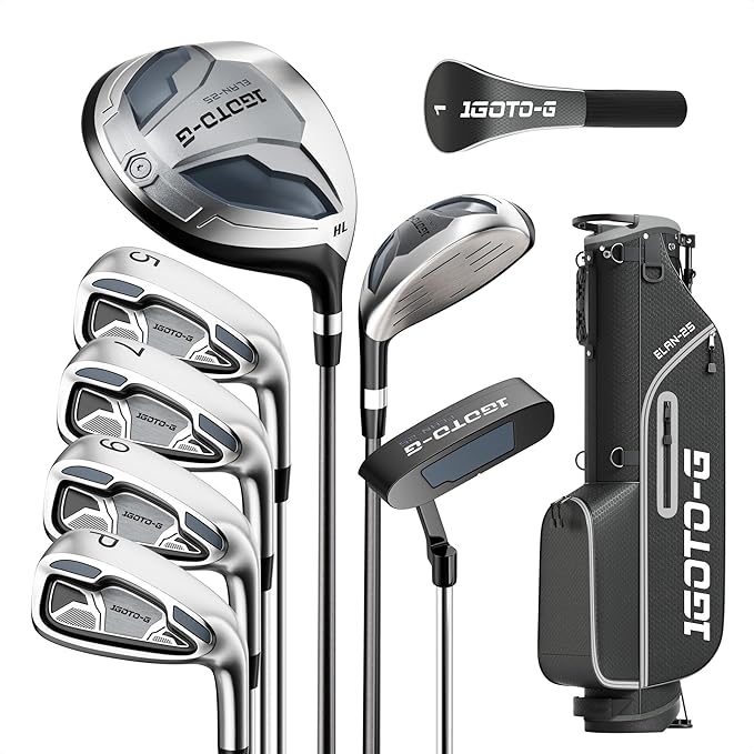 1GoTo-G™ Men's Complete 7-Piece Golf Club Set with Stand Bag
