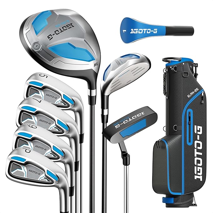 1GoTo-G™ Men's Complete 7-Piece Golf Club Set with Stand Bag
