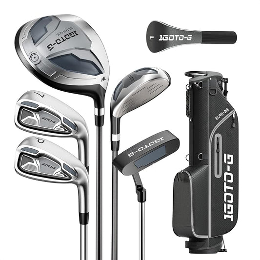 1GoTo-G™ Men's Complete 7-Piece Golf Club Set with Stand Bag