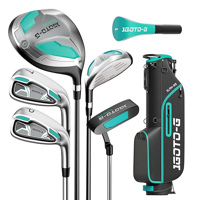 1GoTo-G™ Women’s Complete 7-Piece Golf Club Set with Stand Bag
